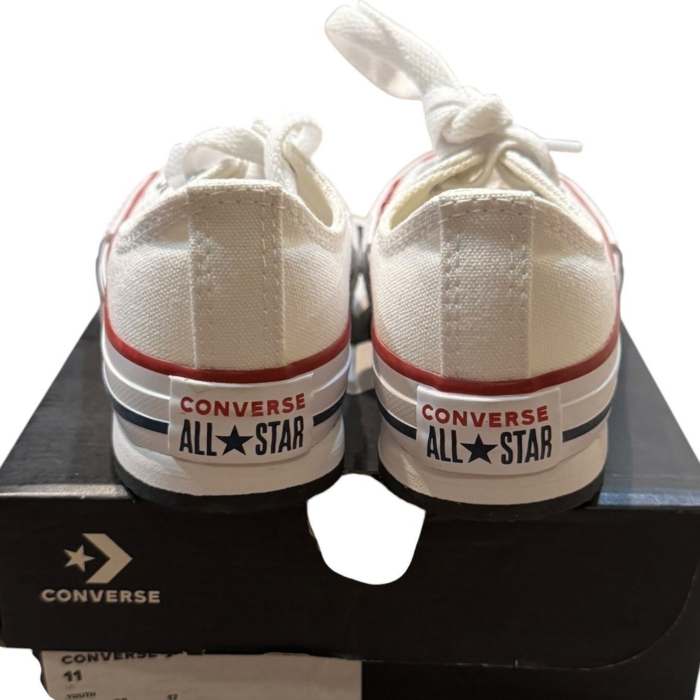 Converse Chuck Taylor All Star Eva Lift Platform White Youth 11 New - Picture 8 of 8